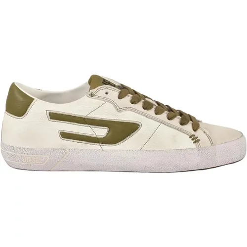 Leder Sneakers mit Gummisohle - Diesel - Modalova