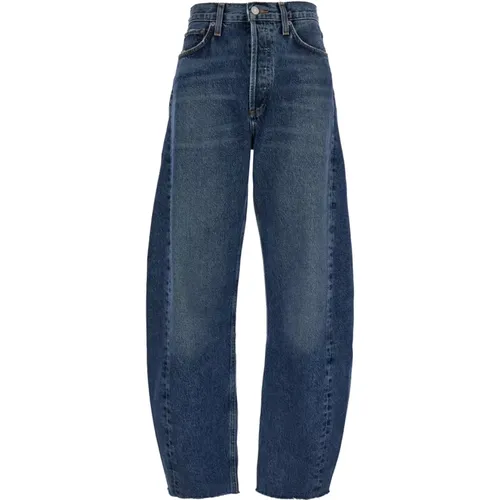 Luna Pieced Control Jeans , female, Sizes: W24, W27, W25, W28 - Agolde - Modalova