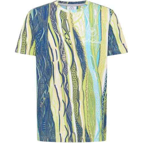 Stylisches Alloverprint T-Shirt,Einzigartiges Allover-Print T-Shirt,Einzigartiges Allover-Print Shirt,Einzigartiges Alloverprint T-Shirt,Einzigartiges - carlo colucci - Modalova