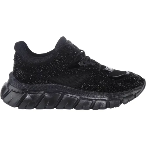 Rhinestone Clarisse Trainers Women , female, Sizes: 7 UK, 5 UK, 3 UK - Guess - Modalova