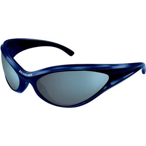 Blaue Sonnenbrille mit Zubehör , unisex, Größe: ONE Size - Balenciaga - Modalova