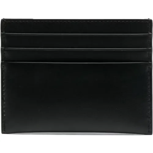 Schwarze Leder-Kreditkartenbrieftasche , Herren, Größe: ONE Size - Givenchy - Modalova
