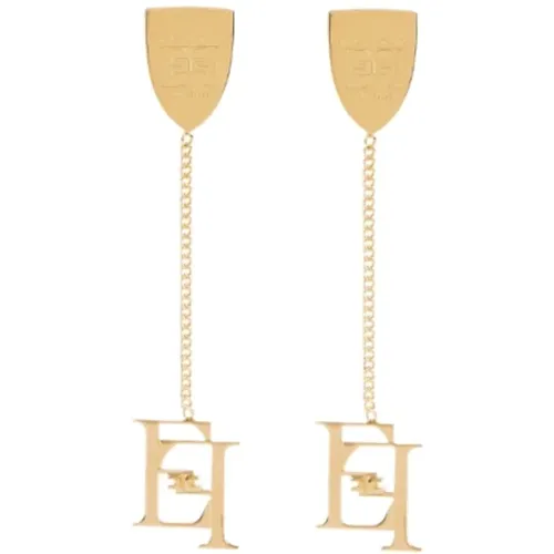 Dangling Earrings Elegant Style , female, Sizes: ONE SIZE - Elisabetta Franchi - Modalova