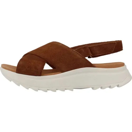 Flat Sandalen , Damen, Größe: 39 EU - Clarks - Modalova