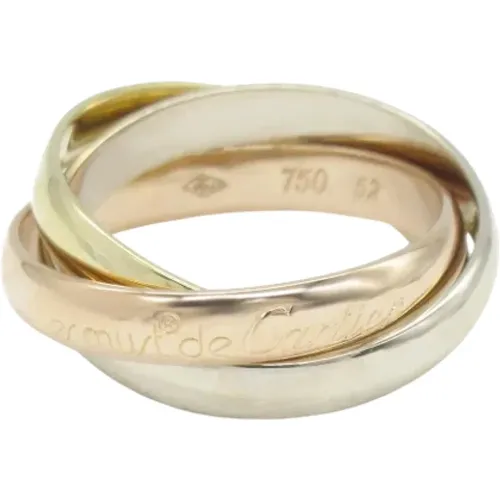 Pre-owned Rose Gold rings , female, Sizes: ONE SIZE - Cartier Vintage - Modalova