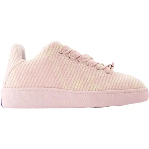 LF Box Knit Sneakers - Synthetic - , female, Sizes: 4 UK, 3 UK, 7 UK, 6 UK, 2 UK, 8 UK - Burberry - Modalova