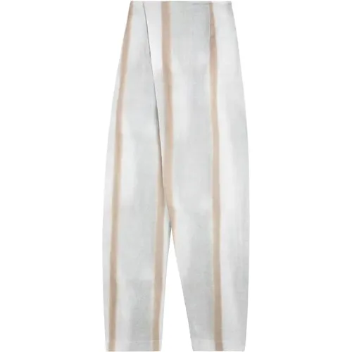 Treme, linen striped pants , female, Sizes: 2XL - Cortana - Modalova