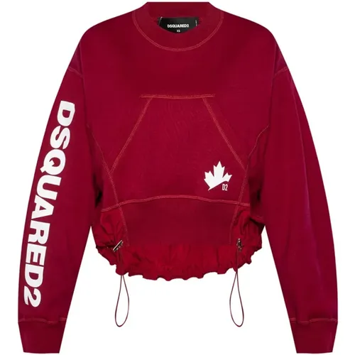 Cotton Sweatshirt Ss22 , female, Sizes: S - Dsquared2 - Modalova