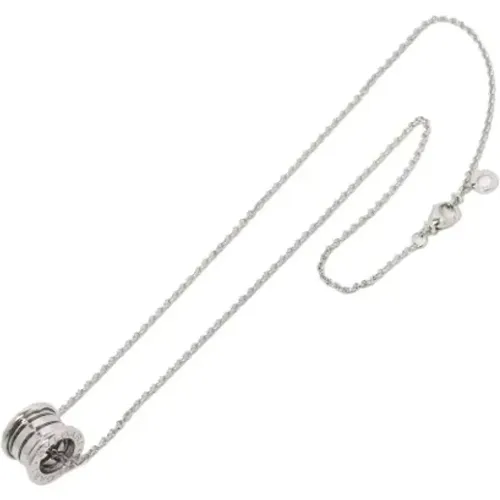 Pre-owned White Gold necklaces , female, Sizes: ONE SIZE - Bvlgari Vintage - Modalova