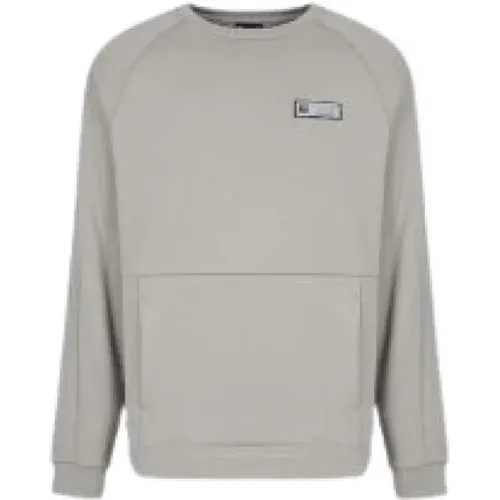 EA7 Ventus7 Sweater Men Grey , male, Sizes: S, XS - Emporio Armani - Modalova