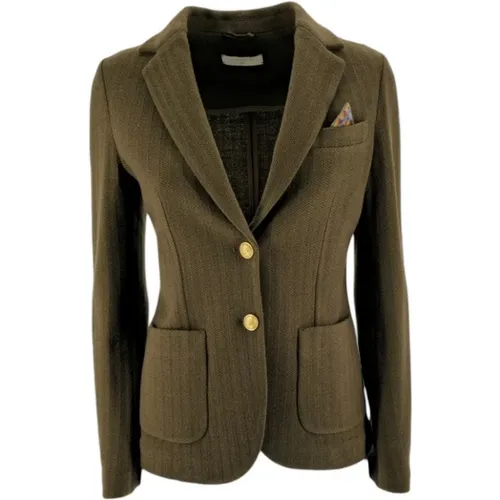 Military Wool Jacket Women , female, Sizes: S, XS, M, 2XS - Circolo 1901 - Modalova