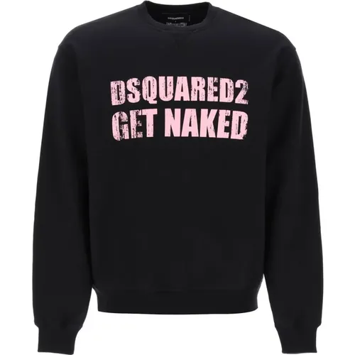 Cool Fit Bedruckter Sweatshirt , Herren, Größe: M - Dsquared2 - Modalova