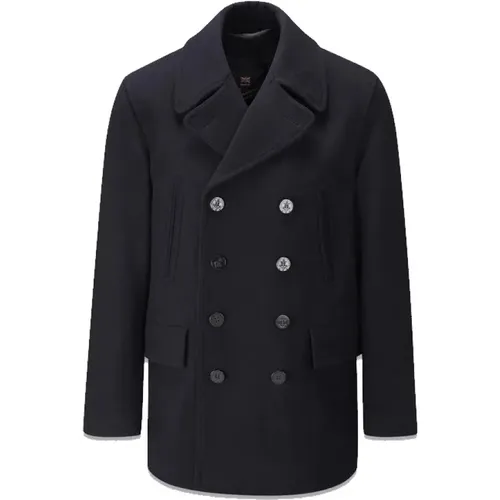 Churchill Reefer Peacoat Navy - Gloverall - Modalova