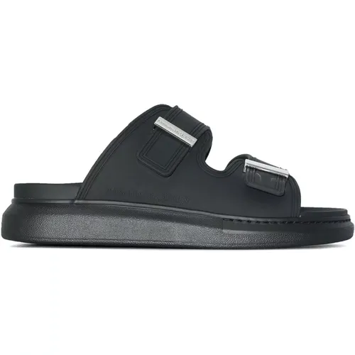 Schwarze Sandalen Eleganter Stil , Herren, Größe: 41 EU - alexander mcqueen - Modalova