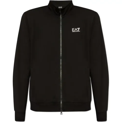 Sweatshirt mit Logo , Herren, Größe: S - Emporio Armani EA7 - Modalova