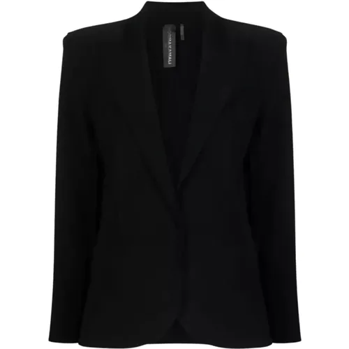 Schwarzer Blazer mit Klettverschluss - Norma Kamali - Modalova