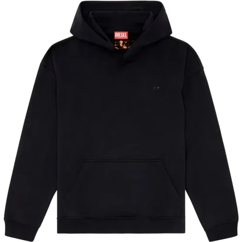 Stilvoller Kapuzenpullover für Männer,Kapuzen-Sweatshirt mit Logo - Diesel - Modalova