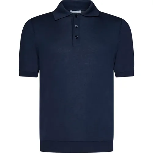 French Collar T-shirt and Polo , male, Sizes: L, M, S - Malo - Modalova