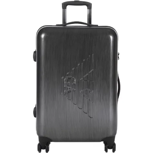 Embossed Logo Suitcase , male, Sizes: ONE SIZE - Emporio Armani - Modalova