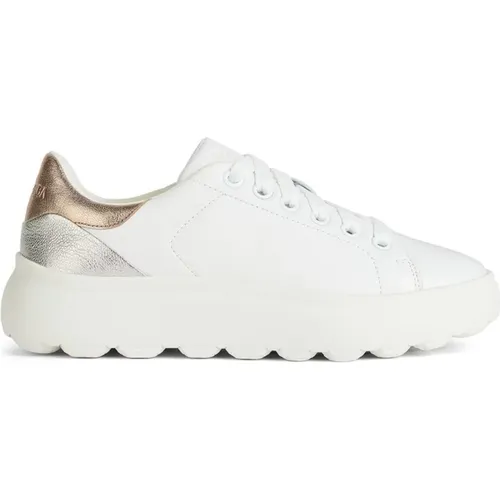 Weiße Sneakers Ec4.1 für Frauen , Damen, Größe: 38 EU - Geox - Modalova