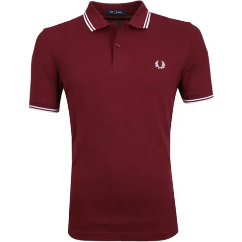 Double Stripe Piqué Polo Shirt , male, Sizes: XS, S - Fred Perry - Modalova