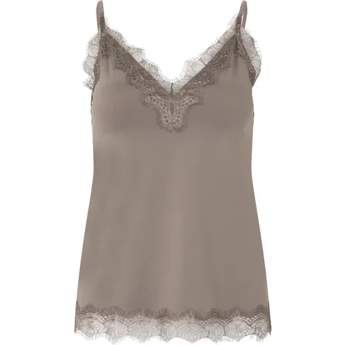 Sleeveless Lace Billie Top , female, Sizes: L, S, XL, 3XL, 2XL - Rosemunde - Modalova