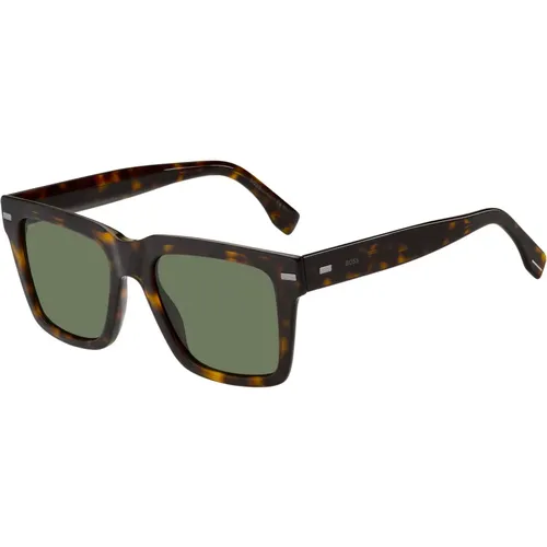 Boss Sonnenbrille in Dark Havana/Green - Hugo Boss - Modalova