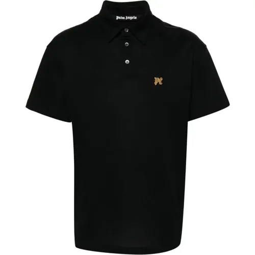 Schwarze T-Shirts Polos für Männer , Herren, Größe: L - Palm Angels - Modalova
