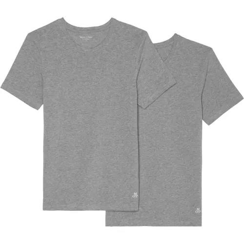 Herren Stylisches T-Shirt 2er-Pack , Herren, Größe: L - Marc O'Polo - Modalova