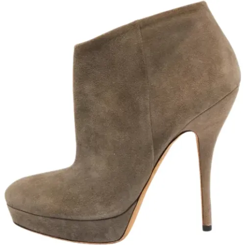 Pre-owned Suede boots , female, Sizes: 3 UK - Gucci Vintage - Modalova