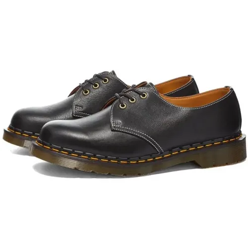 Britische handgemachte Lederschuhe , Herren, Größe: 42 EU - Dr. Martens - Modalova