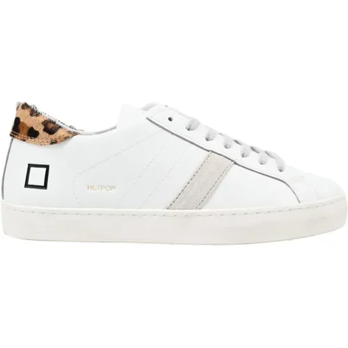 Low Top Leopard Print Sneakers , female, Sizes: 3 UK - D.a.t.e. - Modalova