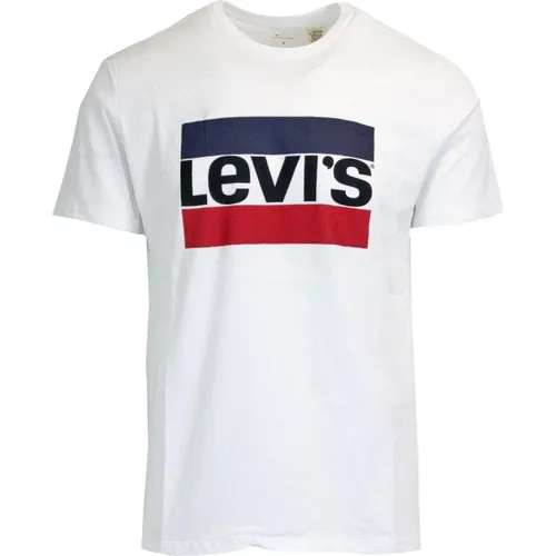 Levi's, Weißes Bedrucktes Herren T-Shirt , Herren, Größe: XS - Levis - Modalova