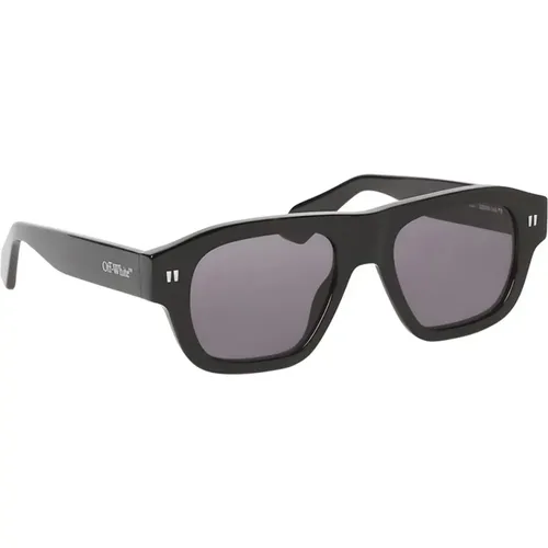 Dark Frame Sunglasses, Dark Grey Lenses , unisex, Sizes: 52 MM - Off White - Modalova