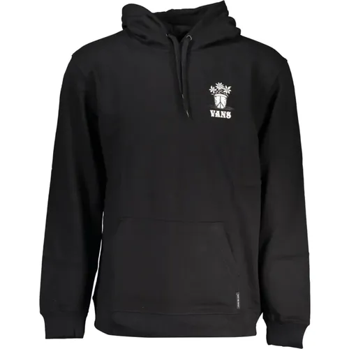 Schwarzer Hoodie mit Print-Logo , Herren, Größe: XL - Vans - Modalova