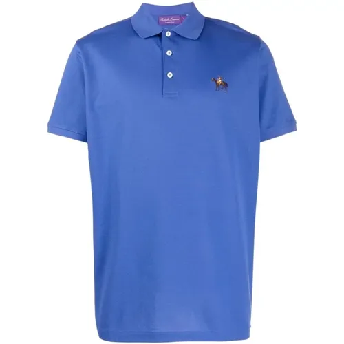 Blau Casual Polo Shirt Herren , Herren, Größe: S - Ralph Lauren - Modalova