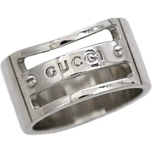 Pre-owned Silver rings , female, Sizes: ONE SIZE - Gucci Vintage - Modalova