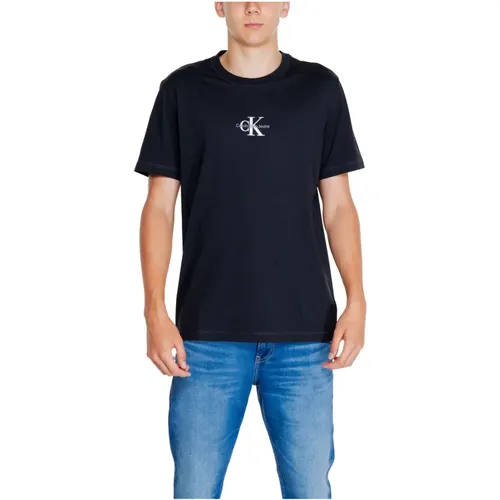 Monologo Tee Herren T-Shirt Herbst/Winter , Herren, Größe: 2XL - Calvin Klein Jeans - Modalova