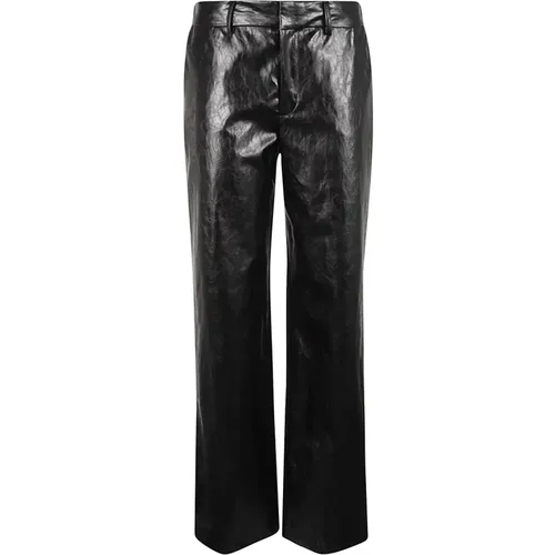 Faux Leather Trousers Aw24 , female, Sizes: XS, 2XS, S, M - Federica Tosi - Modalova