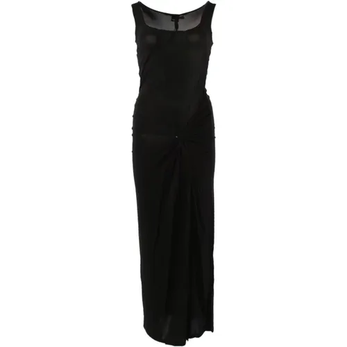 Schwarzes Kleid 102608 a1ft , Damen, Größe: M - pinko - Modalova