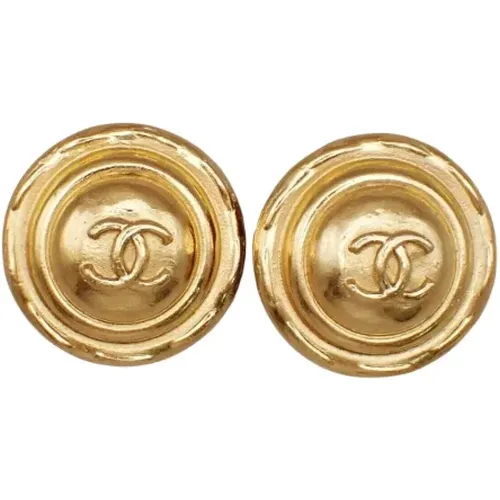 Pre-owned Metal earrings , female, Sizes: ONE SIZE - Chanel Vintage - Modalova