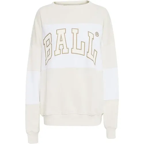 J. Robinson Off White Sweatshirt , Damen, Größe: 2XS - Ball - Modalova