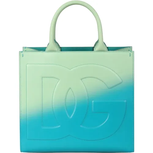 Panelled Ombrè Tote Bag , female, Sizes: ONE SIZE - Dolce & Gabbana - Modalova