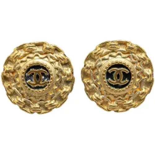 Pre-owned Metal earrings , female, Sizes: ONE SIZE - Chanel Vintage - Modalova