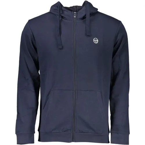 Herren Full Zip Fleece Hoodie Marineblau , Herren, Größe: 2XL - Sergio Tacchini - Modalova