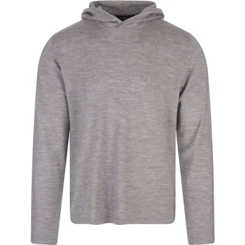 Grauer Woll-Cashmere-Blend Hoodie , Herren, Größe: M - Vince - Modalova