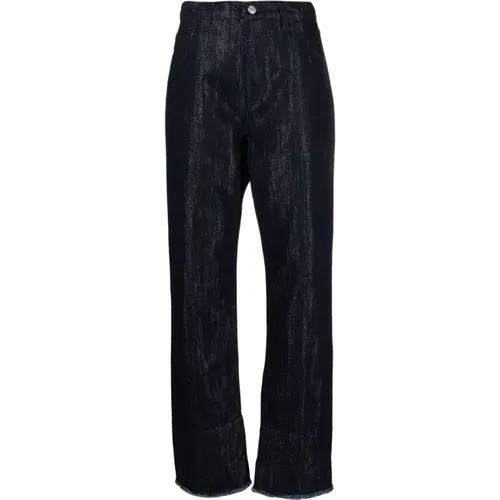 Dunkelblaue Wide Leg Denim Jeans , Damen, Größe: W29 - Victoria Beckham - Modalova