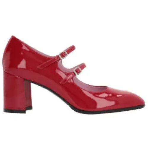 Patent Leather Mary-Jane Heels , female, Sizes: 3 UK, 4 UK, 5 1/2 UK, 7 UK - Carel - Modalova
