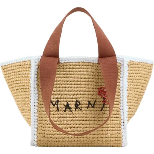 Macramillo small shopper , female, Sizes: ONE SIZE - Marni - Modalova