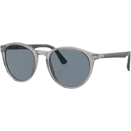 Transparent Grey Sungles , male, Sizes: 52 MM - Persol - Modalova